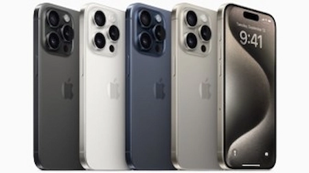 iPhone 15 Pro titanium colours